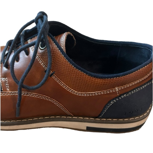 Freeman Men’s Morgan Memory Foam Brown & Navy Dress Shoe Size 8M - Picture 5 of 12